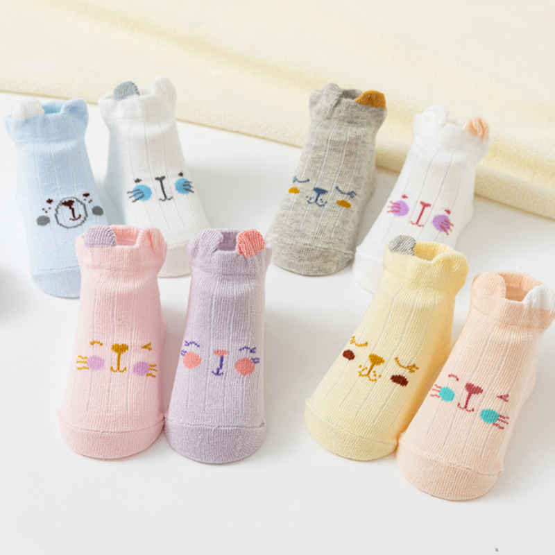 4Pair/lot New Baby Socks Cute Cartoon Boys Girls N..